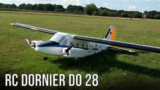 RC Dornier Do 28 Skyservant! Nice Retro Scale Model Flying At Flight Show