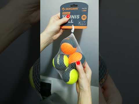 Іграшка для Собак Тенісний М'яч з Піщалкою SKIPDAWG 4 шт 6,4 см