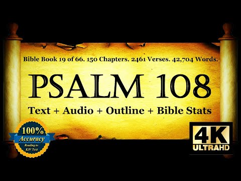 The Book of Psalms | Psalm 108 | Bible Book #19 | The Holy Bible KJV Read Along Audio/Video/Text