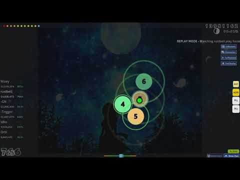 rusbell | Kozato - Tsuki -Yue- | 962/1415xcombo | 5xmiss | First place