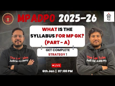 MPADPO 2025-26 | What is the Syllabus for MPGK (Part A) ? | By Shubham Sir and Anurag Sir