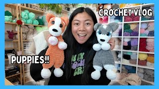 Crochet Dogs with Me 🐶 Making As Many Dog Breeds As I Can! Pattern Designing, Crochet Vlog