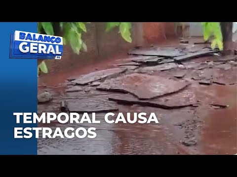Temporal causa estragos em regiões do Paraná; Altônia decreta estado de calamidade pública