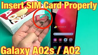 Galaxy A02s / A02: How to Insert SIM Card & Check Mobile Settings (Single or Dual Sim)