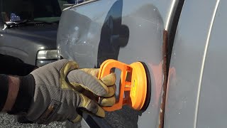 Fix a dent quick cheap and easy! TESTING THE CHEAPEST DENT PULLER ON AMAZON!!