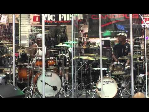 Double Drumming Part 4 feat Kevin Bowden and Rudy Royston @ Sam Ash