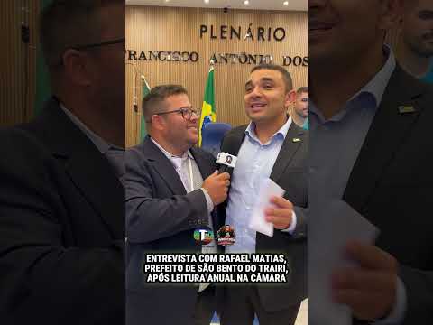 leitura anual de São Bento Do Trairi Rn prefeito Rafael Matias