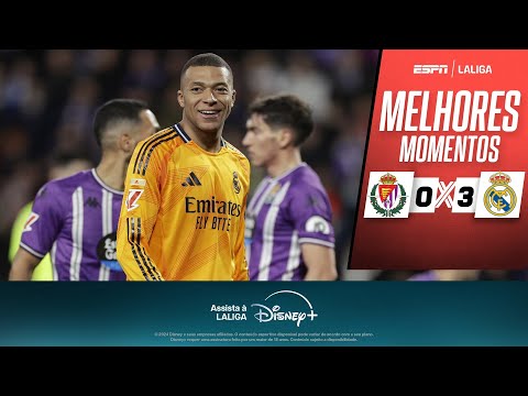 Gols e lances de Valladolid x Real Madrid