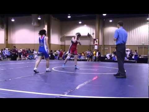 FILA Cadet 56kg - Payton Woodall (Illinois) DEC Mykaela Ellis (Patriot WC) 5-0, 4-1.mp4