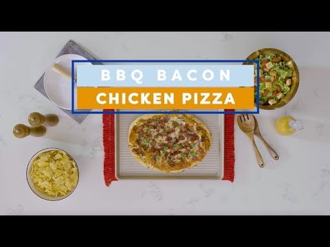 How to Make BBQ Chicken Pizza with Bacon!