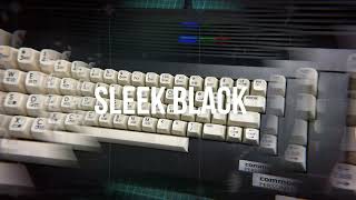 Sleek Black Commodore 64 with in-built soft glow VU Meter