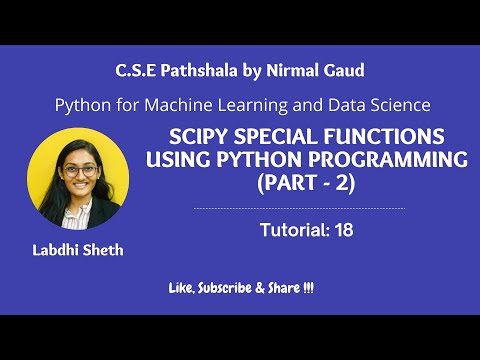 Scipy Special Functions Using Python Programming Part 2 Tutorial 18