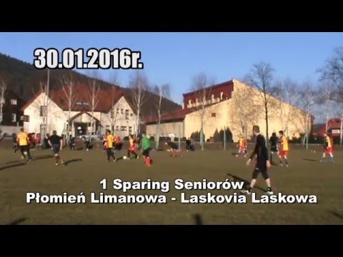 Kamil Musiał 2:1 (21') I Sparing Seniorów: Płomień Limanowa - Laskovia Laskowa