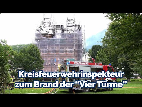 "Haus Vier Türme" in Bad Ems: Kreusfeuerwehrinspekteur Guido Erler zum Großbrand