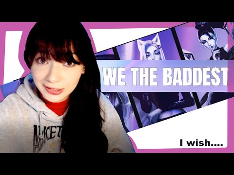 Streamer/ League of Legends Player reacting to KDA - THE BADDEST official lyric Video