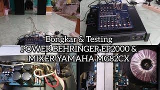 Video thumbnail for Test power behringer ep 2000 dan mixer yamaha mg 82 cx by ujoy sound