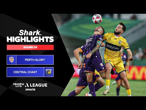 Perth Glory v Central Coast Mariners - Shark Highlights | Isuzu UTE A-League 2024-25 | Round 18