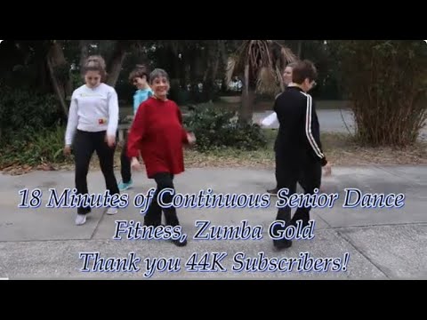 18 Minutes Of Continuous Senior Dance Fitness | Zumba Gold | Thank You 44K Subscribers !!