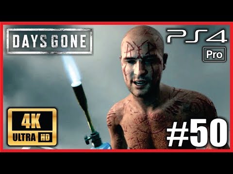 DAYS GONE PS4 PRO 100% Walkthrough Part 50 Ultra HD 4K Gameplay "REDWOOD RV PARK AMBUSH CAMP"