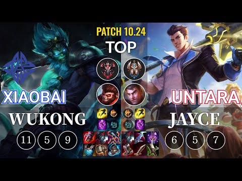 ES Xiaobai Wukong vs Untara Jayce Top - KR Patch 10.24