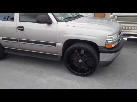 877-544-8473 26 Inch U2-55 Black Rims Chevy Tahoe Review Wheels Free Shipping Call us!