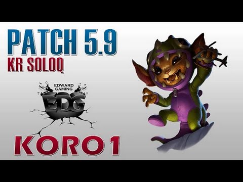 EDG Koro1 with Gnar Top Lane  Highlights