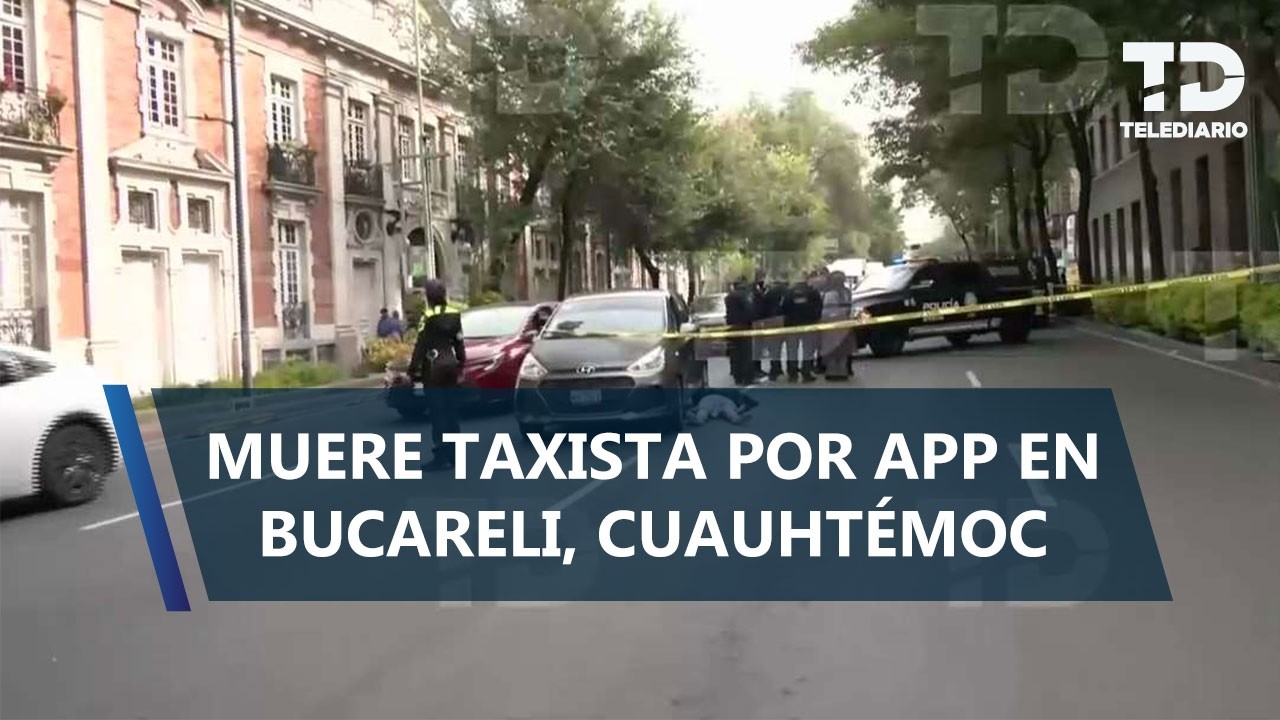 Muere conductor de aplicación dentro de su auto sobre Bucareli; pasajera pidió auxilio