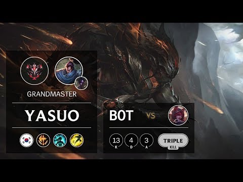 Yasuo Bot vs Xayah - KR Grandmaster Patch 9.21
