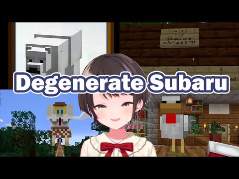 Subaru's first solo adventure in Minecraft EN server [Hololive/ENG Sub]