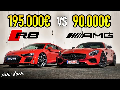 OLD or NEW? Used Mercedes AMG GTS vs. NEW AUDI R8 RWD | DUEL OF THE PERFORMANCE SPORTS CARS