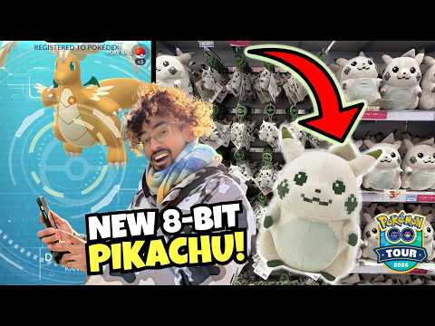 FIRST LOOK at the new RETRO PIKACHU PLUSH during Kalos Tour Global | PokemonGO