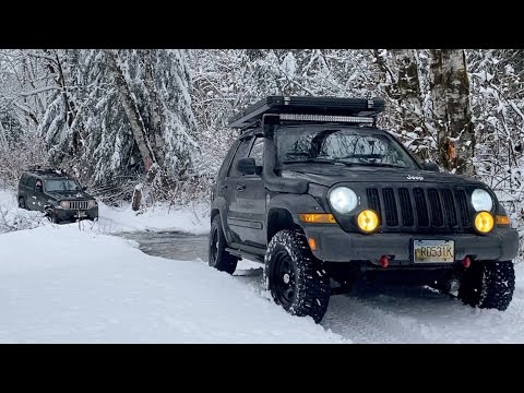 JEEP LIBERTY KJ OFF ROADING | SNOW WHEELING | CHILLIWACK RUN (feat. LIBERTY KK, JL 4XE, 4Runner)