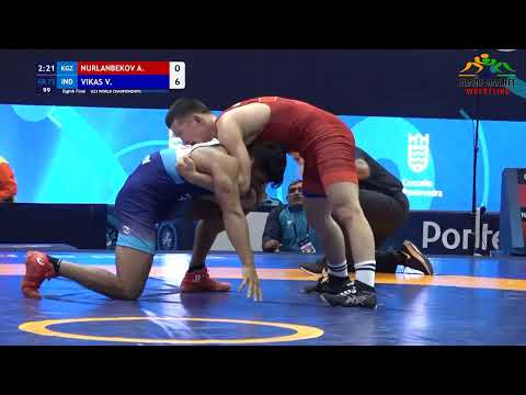 1/8 FINAL | GR 72KG | NURLANBEKOV A. (KGZ) VS VIKAS V. (IND) |