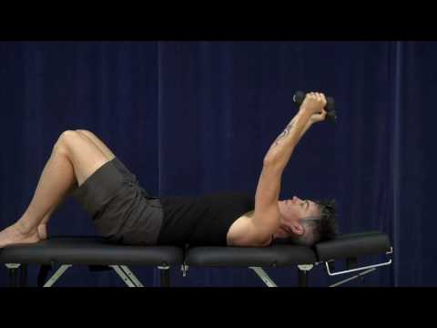Shoulder flexion (supine)* - YouTube video thumbnail.