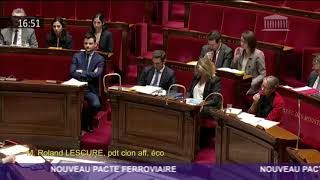 Intervention en hémicycle sur le nouveau pacte ferroviaire !