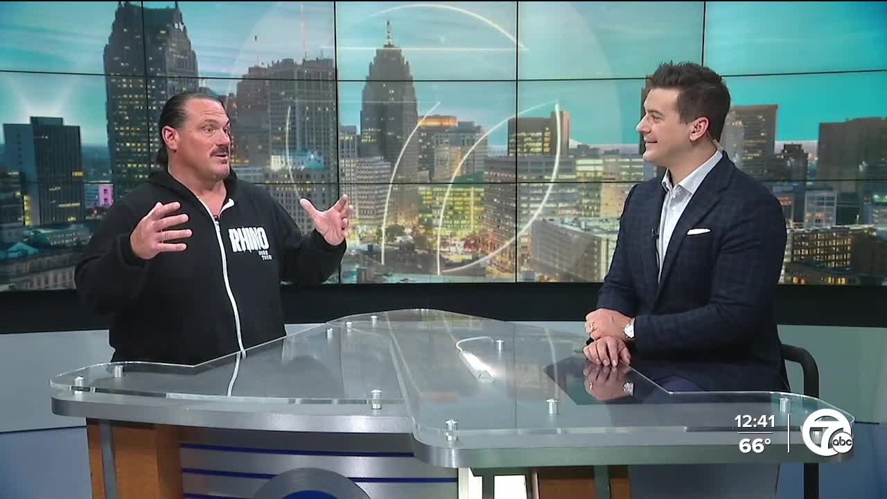INTERVIEW: Wrestler Rhino makes AEW debut in Detroit, talks Michigan roots