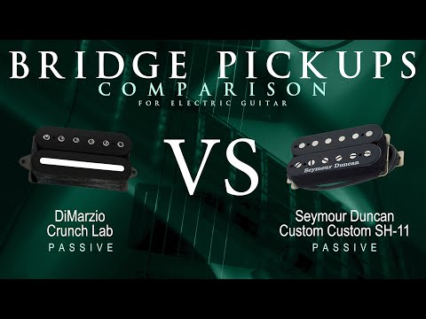 DiMarzio CRUNCH LAB vs Seymour Duncan CUSTOM CUSTOM SH-11 - Passive Bridge Guitar Pickup Comparison