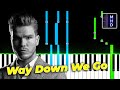 KALEO - Way Down We Go (Piano Tutorial Easy)
