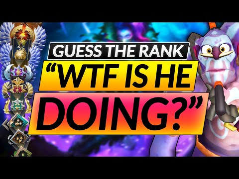 GUESS THE RANK - "You Give me BRAIN DAMAGE" - Pro Coach Review - Dota 2 Smurf Guide