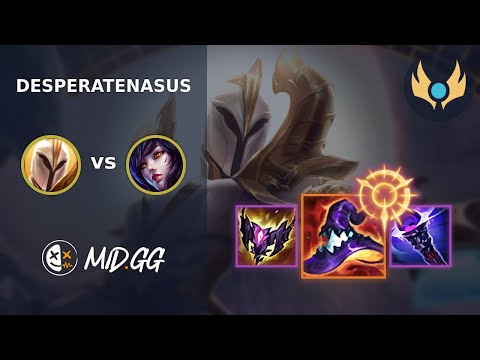 MID.GG: [ DesperateNasus ] Kayle MID vs Ahri | EUW CHALLENGER | LOL Season 2025