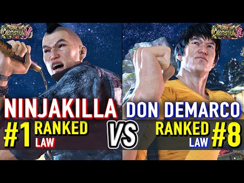 T8 🔥 NINJAKILLA (#1 Ranked Law) vs DON DEMARCO (#8 Ranked Law) 🔥 Tekken 8 High Level Gameplay