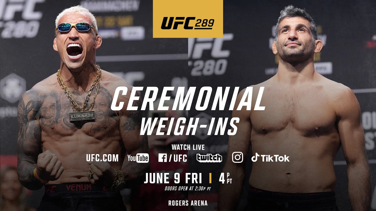 UFC 289 Nunes vs Aldana ceremonial weigh-ins