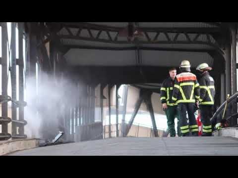 Feuer an "Cap San Diego": Überseebrücke gesperrt 19. April