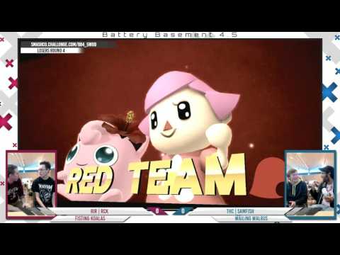 BB4.5 - RiR|RCK & Fisting Koalas Vs. THC|Samfish & Wailing Walrus - LR4 - Smash 4