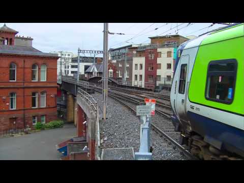 Irish Rail 29000 class DMU 29415 departing Connolly Station