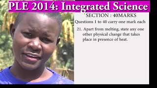 PLE 2014 integrated Science revision