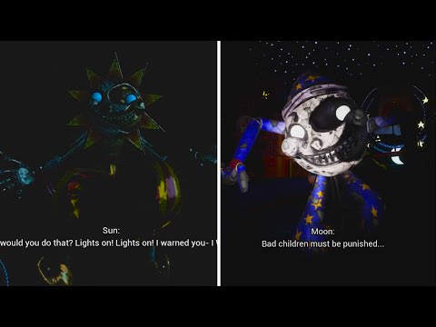 Old Sun and Moon took control over OG Sun and Moon and hunts Gregory  - FNAF Security breach