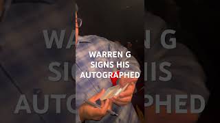 LEGENDARY WARREN G SIGNS HIS AUTOGRAPH #warreng #213 #natedogg #ifwy #snoopdogg