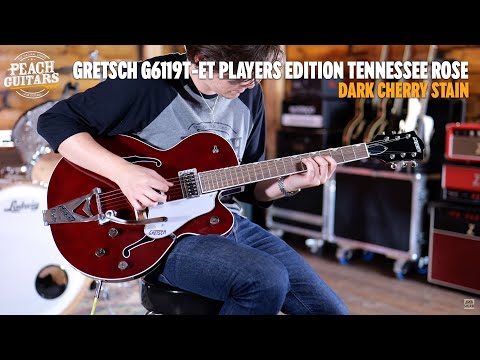 Gretsch G6119T-ET Players Edition Tennessee Rose Electrotone Hollow Body | Dark Cherry Stain image 12