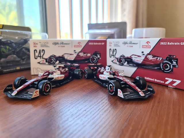 Vídeo relacionado con Bburago Formula 1 Alfa Romeo F1 Team ORLEN C42 (2022) BOTTAS 1:43 Scale Die-Cast Collectible Race Car Valtteri Coche Miniatura de Colección, 38067B, Rojo/White